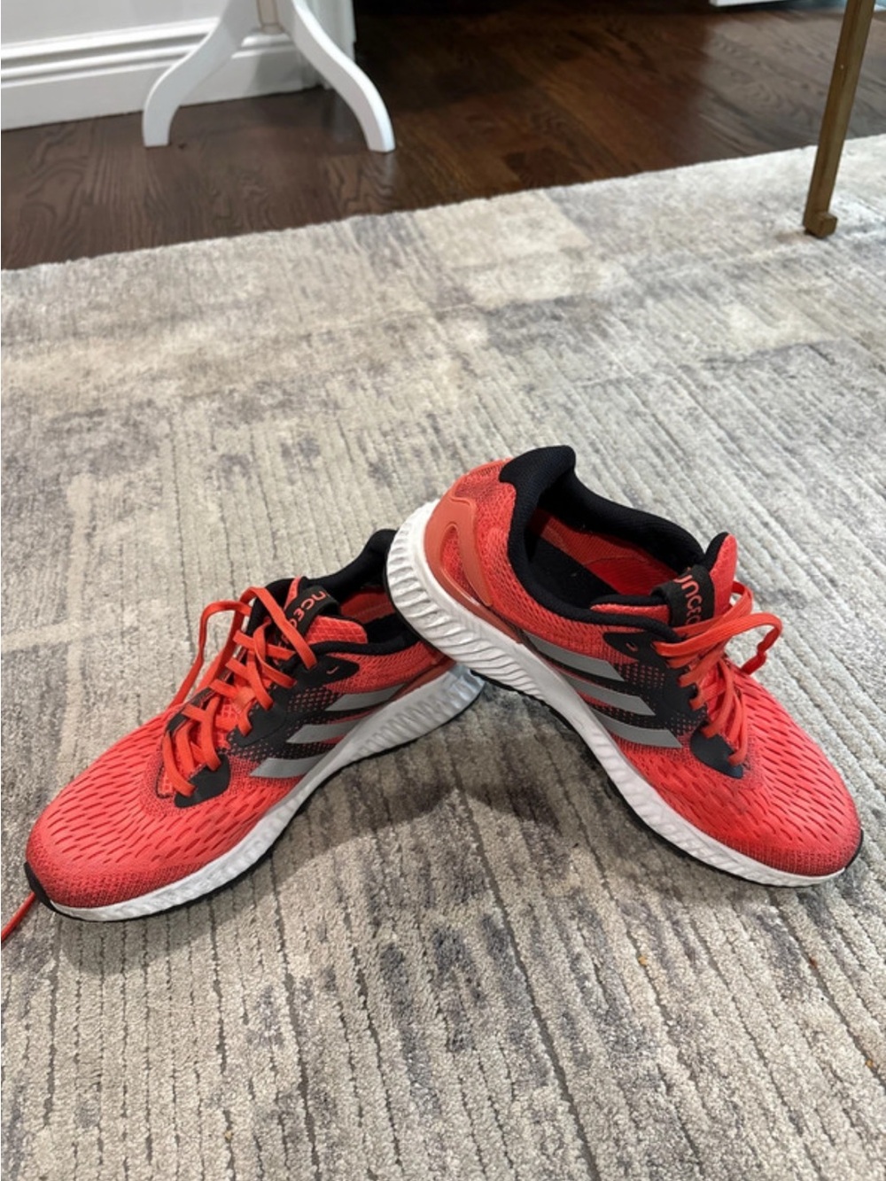 adidas Performance Pink coraland Black Mesh Running Sneakers